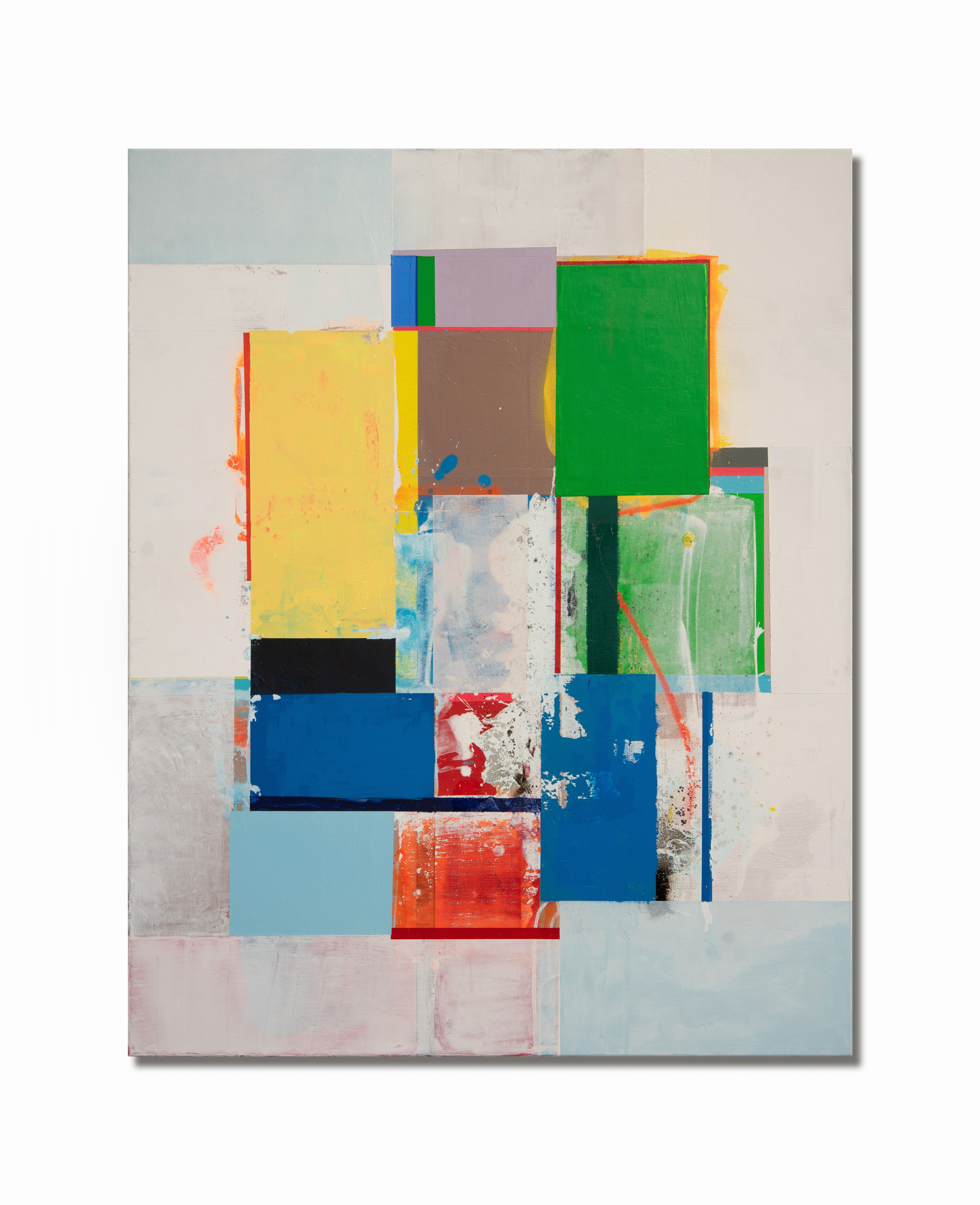 site, 2024, Mischtechnik auf Leinwand, 100 x 80 cm