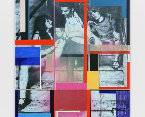 Hardware, 2024, Mischtechnik auf Leinwand, 100 x 80 cm